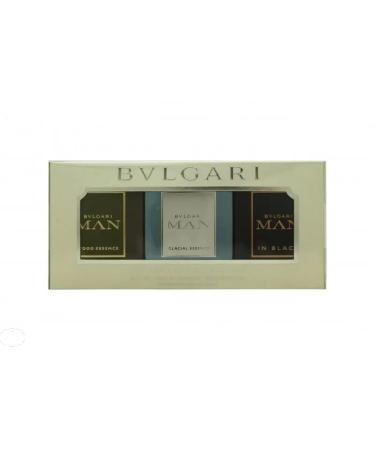 Bvlgari Man Collection Set for Men - 3 Pc Gift Set 0.5oz Man in Black EDP Spray 0.5oz Wood Essence EDP Spray 0.5oz Glacial Essence EDP Spray - Buy Online on GoSupps.com