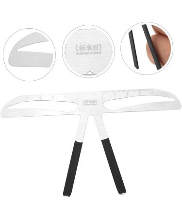 Hemoton Portable Eyebrows Ruler Eyebrow Metal Ruler Eyebrow Tattooing Ruler Balance Stainless Steel - Buy Online on GoSupps.com