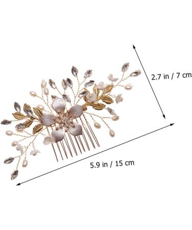 Beaupretty the pearl hair comb Bridal Flower Hair Comb Wedding Headpiece Wedding Flower Hair Comb bridal leaf flower hair crystal headpiece bride the flowers Metal flower Flowers - Buy Online on GoSupps.com