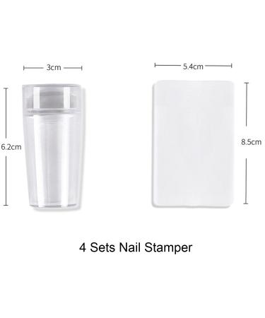 French Nail Stamper Kit with Scrapers and Replaceable Heads - Christmas Stocking Stuffers for Women - Buy Online on GoSupps.com