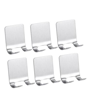 DIYFIXLCD 6 pieces Razor Hoter Halls Metal S hook shower Rob hook wood toothedbrush holder towel hook hooking cake hook glue glue razor holder razor organizer