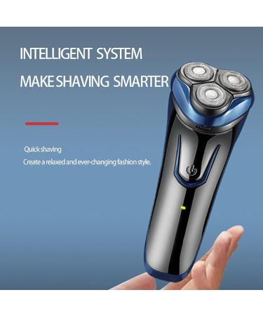 Rechargeable Electric Razor for Men - Cordless Rotary Wet & Dry Shaver | 3 Head Shaving Solution - Buy Online on GoSupps.com