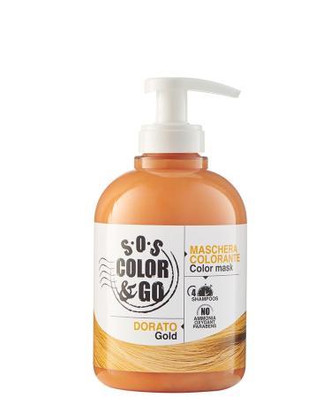 S.O.S COLOR & GO Reflective and invigorating color mask gold color 300 ml