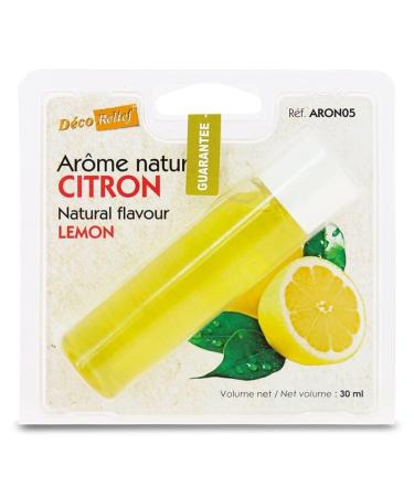 D co Relief - Natural Lemon Flavour 30ml - Food Flavour for Baking Cooking - Professional Ingredient