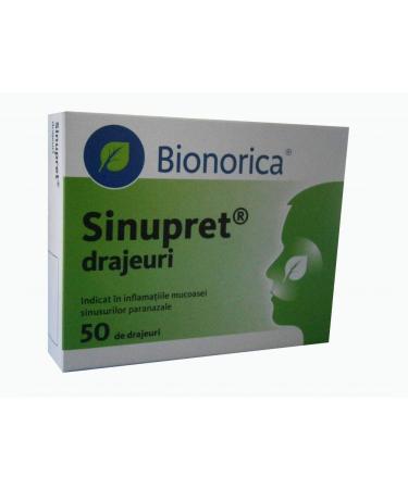 Sinupret Bionorica Sinus Immune Support Adult Strength - 50 Tablets - Buy Online on GoSupps.com