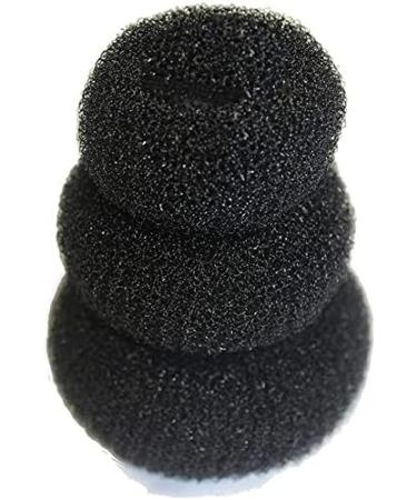 3 Pieces Donut Bun Maker Hair Bun Maker Hairstyle DIY Tool Ring Shaped Bun Maker Set for Chignon Hair Including Large Medium and Small (Black) Useful and Nice - Buy Online on GoSupps.com