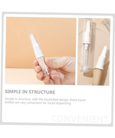 Didiseaon 6pcs Liquid Foundation Bottle Travel Bottles Cosmetic Travel Bottle Gel Travel Pump Bottle Leakproof 11.50X1.90X1.90CM Transparent - Buy Online on GoSupps.com