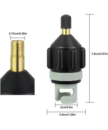BUZIFU Inflatable Boat SUP Pump Adaptor - Air Valve Adapter for Stand Up Paddle Board, Kayak - Schrader Conventional Pump Connector - Buy Online on GoSupps.com