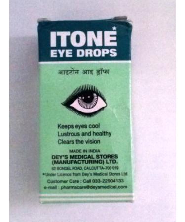 Itone Eye Drops for Eyes Herbal Keeps Eyes Cool Shining and Healthy 10 ml by Dey's by ITONE