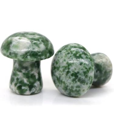 Natural Crystal Rough 0.7" Mini Mushroom Stone Carved Natural Quartz Crystal Statue Decor Gift Black - Buy Online on GoSupps.com