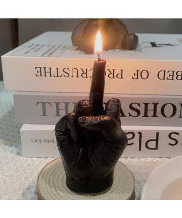 Friendly Finger Shaped Wax Candle - Funny Aromatherapy Candle for Festivals & Gifts | Scented Desktop Decor (White - Buy Online on GoSupps.com