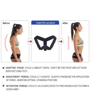 Back Adjustable Posture Corrector for Men & Women - Comfortable Upper Back Brace & Adjustable Support for Posture Shoulder & Neck - Buy Online on GoSupps.com