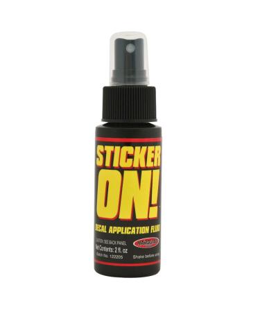Hardline Products 964 Sticker-On! Decal Application Fluid, 2 Ounces , Black