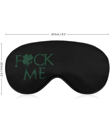 Buy Fuck Me Clover Soft Sleep Mask | Adjustable Eye Mask for Light Blocking | Best Sleep Aid for Men & Women - Buy Online on GoSupps.com