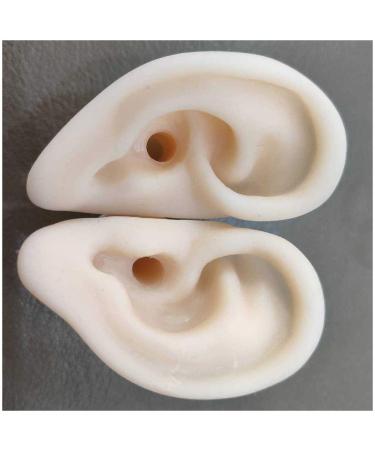 Simulation Ear Model for Ear Picking Teaching - Soft Silicone Ear Model for Acupuncture Ear Picking Practice for Trainees
