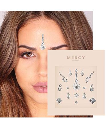 Floral Silver Bindi Crystal Indian Bindi Face Jewels Gold Multi Packet - Buy Online on GoSupps.com