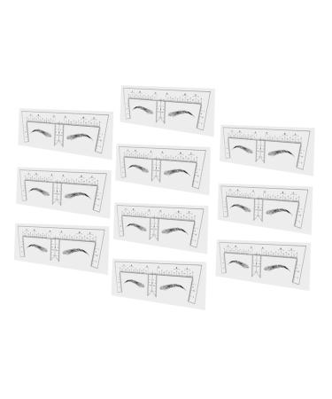 DRESSOOS 100pcs Eyebrow Design Ruler Tools Brow Ruler Eyebrow Measurement Tool Shape Guide Ruler Make up