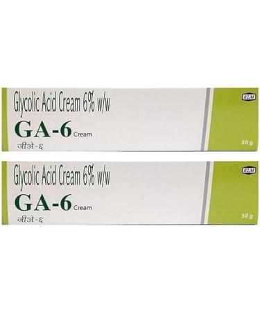 GA-6 Glycolic Acid 6% Cream for All Skin Types 30g (Pack of 2) - by homeoking