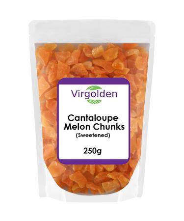 Dried Cantaloupe Melon Chunks (Sweetened) 250g by Virgolden