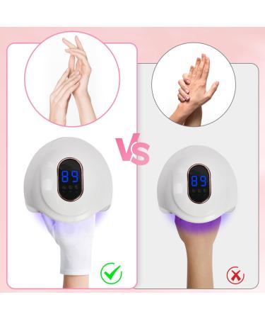 ACWOO UV Gloves for Gel Nails 1 Pair UV Protection Gloves for Manicures Anti UV Gloves for Nail Lamp Manicures Dryer Nail Skin Care Fingerless UV Protection Gloves Protect Hands from UV Harm 1 Pair White - Buy Online on GoSupps.com