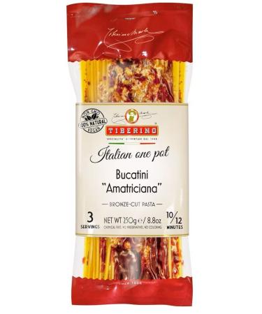 Tiberino's Real Italian Meals - One Pot Pasta All Natural Ingredients (Bucatini Amatriciana)