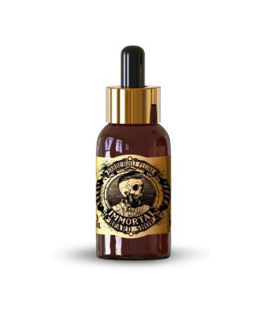 Immortal NYC Beard Oil (50 ml Musky Scent) Helps Beard Growth Full and Lavish Soft and Shiny Easy Application Vitamin E Beard Grooming Oil Perfect Gifts for Bearded Men
