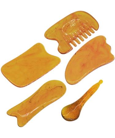 Exceart 5-Star Gua Sha Tool - Spa Acupuncture Massage Device for Facial & Eye Relief | Premium Jade Scraping Tools - Buy Online on GoSupps.com