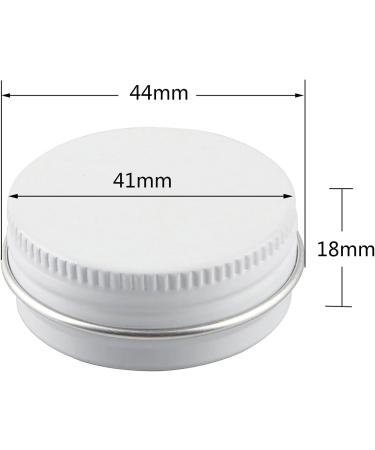 Buy 50pcs 15ml White Aluminum Screw Cap Cans - Ideal for Cosmetics & Crafts - International Shipping - Buy Online on GoSupps.com
