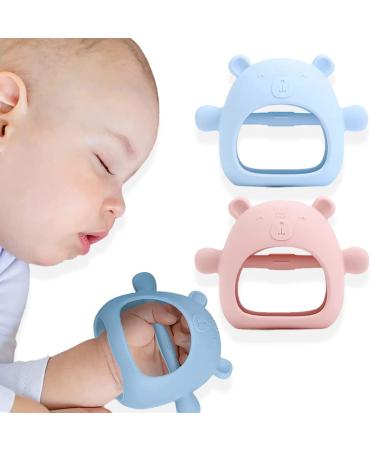 Bite ring baby (blue/pink)
