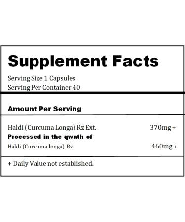 BASIC AYURVEDA Turmeric Curcuma Supplement - 460MG+ | Natural Herbal Capsules for Joint Support Skin Health & Daily Vitality | Extra Strength Formula | 40 Capsules - Buy Online on GoSupps.com