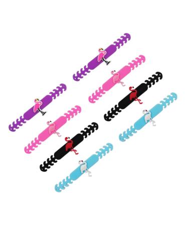 Lalafina 8st flamingo anti -strangle mask extension rope mask adjustment hooks mask ear saver pvc -band mask extension band facial mask -plate extension belt