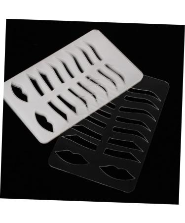 DOITOOL Eyebrow Stencil Plate Eyebrow Draw Acrylic Board Makeup Tool Eyebrow Mold Eyebrow Shape Accessories - Buy Online on GoSupps.com