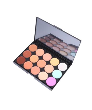 Balacoo 15 Makeup Brishes Cosmetiquera Cosmetic Gentle Dark Eye Circles Shimmer Blush for Cheeks Spots Comcealer