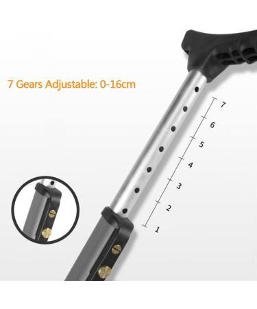Walking Support Forearm Crutches(1 Pair) Adjustable F-Type Armpit Crutches Ergonomic Underarm Crutches Medical Mobility Device (Color : Gray) Anniversary Lucky Star Grey - Buy Online on GoSupps.com