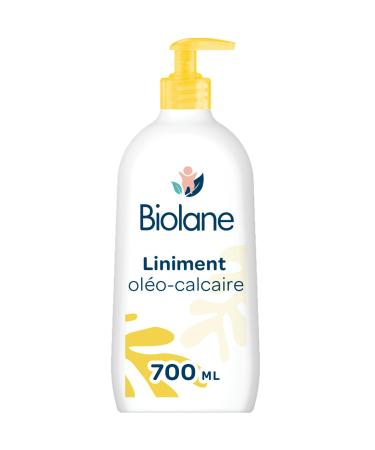 BIOLANE Liniment oleo calcaire B b Nettoyant sans rin age 99% Origine naturelle Peaux Sensibles - Nettoie et prot ge le si ge du b b 700ml Fabriqu en France