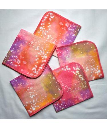 Printed Flannel Little Wipes Set - 5 Pack (12x12 Inches) - Pixie Dust Design - Buy Online on GoSupps.com