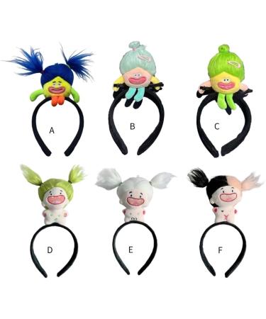 JSGHGDF Creative Sausage Mouth Hairband Women Student Photography Hairband Stuffed Shape Headbands for Washing Face Ugly Doll Doll Dark - Buy Online on GoSupps.com