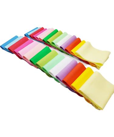 CJINZHI 28 PreCut 3.94-Inch Jelly Rolls - Solid Color Cotton Fabric Strips for Quilting | Sewing Pattern Collection for DIY Crafts - Buy Online on GoSupps.com