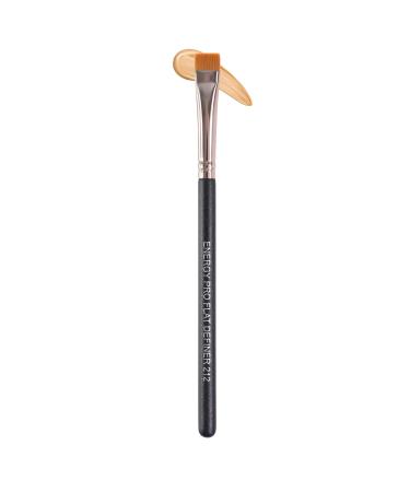 ENERGY Flat Definer Brush for Eyebrows Eyeliner Defining Shaping Concealing with Liquid Cream Gel Wax Cosmetics Firm Straight Vegan Synthetic Bristles Precise Brow Brush