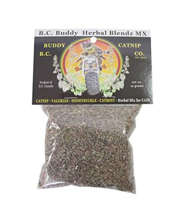 BC Buddy Herbal Blendz MX 14g (Catnip Valerian Honeysuckle & Catmint Herbs)
