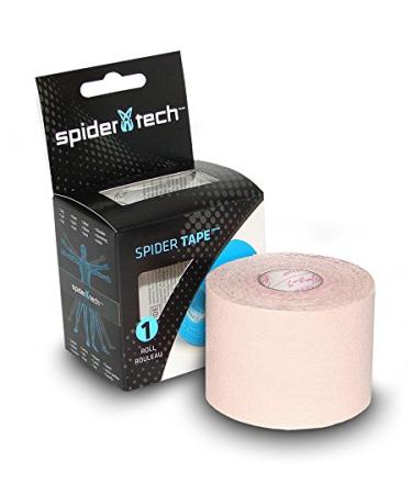 SpiderTech Gentle-Therapeutic Kinesiology Tape Roll for Hyper Sensitive and Radiated Skin 2"x16.4'50mmx5m Single Roll