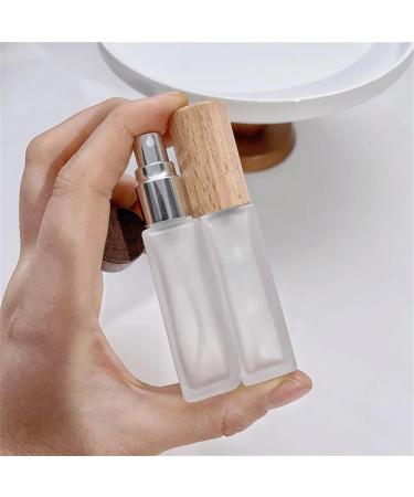 Large Capacity Frosted Glass Spray Bottle - Refillable Travel Perfume & Makeup Container (Brown) | Portable Essential - Buy Online on GoSupps.com