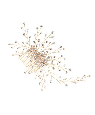 MAGICLULU Rhinestone Hair Accessories Bridal Headpiece Bride Headpieces for Wedding Hair Jewels for Women Bride Hair Accessories Wedding Barrettes for Women Women's Pearl Comb