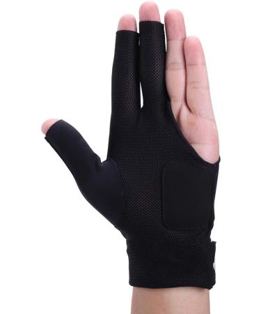 Billiard Shooters Carom Pool Snooker Cue Sport Glove - Black, Large-X-Large - Left Hand Fit for Men and Women - Buy Online on GoSupps.com
