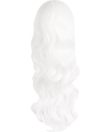 MapofBeauty Charming Long Wavy Hair Wig - Women's Party Full Wig in White - Buy Online on GoSupps.com