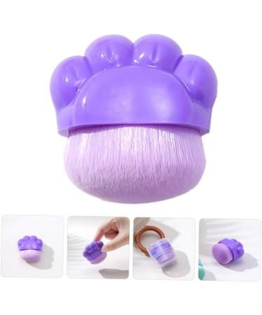 HONMEET Plastic Cosmetics Brush Blush Brush for Cheeks Brush for Makeup Artificial Fiber Purple Brush - Buy Online on GoSupps.com
