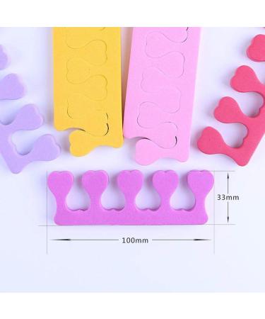 Soft EVA Foam Toe Separators for Nail Art & Pedicure 10 Pack Perfect for Manicure Accessories Random Colors - Buy Online on GoSupps.com