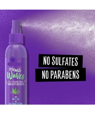  Miracle Waves Frizz Control Spray with Hemp Seed Oil Sulfate-Free 5.7 fl. oz.(Pack of 01) - Buy Online on GoSupps.com
