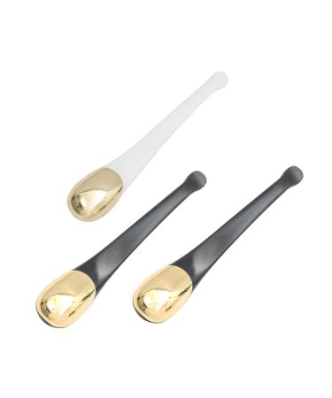 Housoutil Spatule De Beaut 2 En 1 Lot De 3 Spatules Pour Cr me Visage Pour Application De S rum Contour Des Yeux Masque Visage Format Voyage Couleur Al atoire