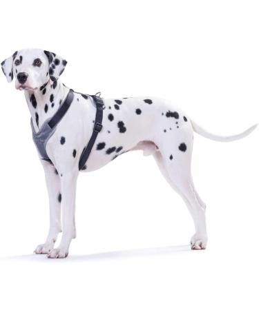 Shop HUNTER NEOPRENE Dog Harness - Padded Nylon for Comfort | L-XL (77-100 cm) - Black/Grey - Buy Online on GoSupps.com